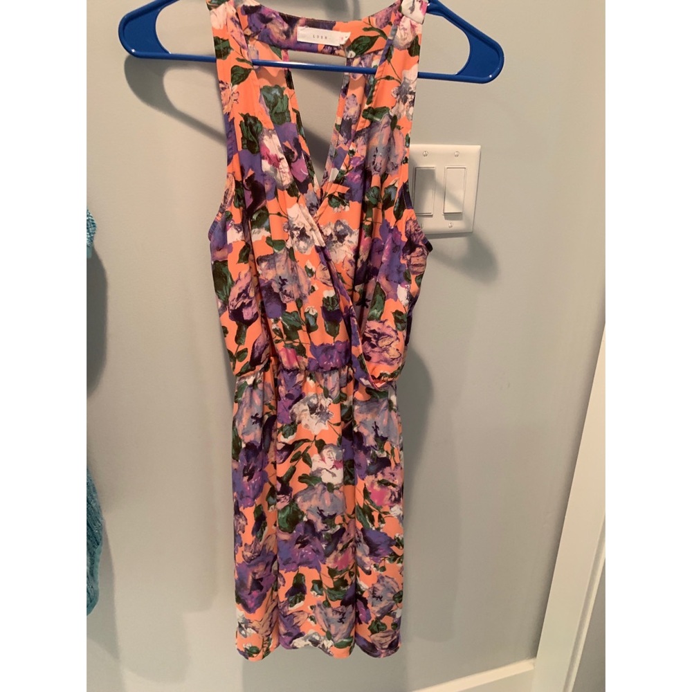 Coral Floral Dress
